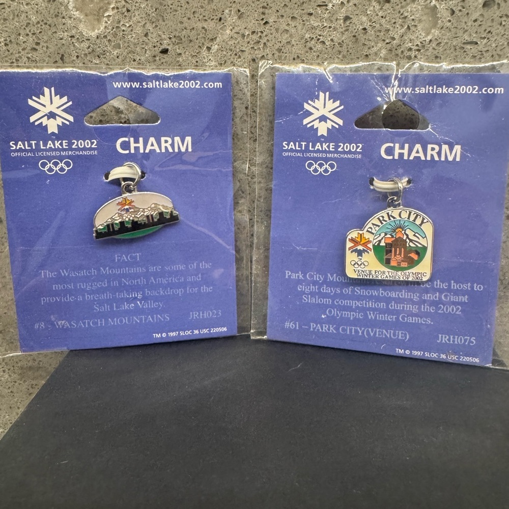 Salt Lake 2002 Olympic Charm Set